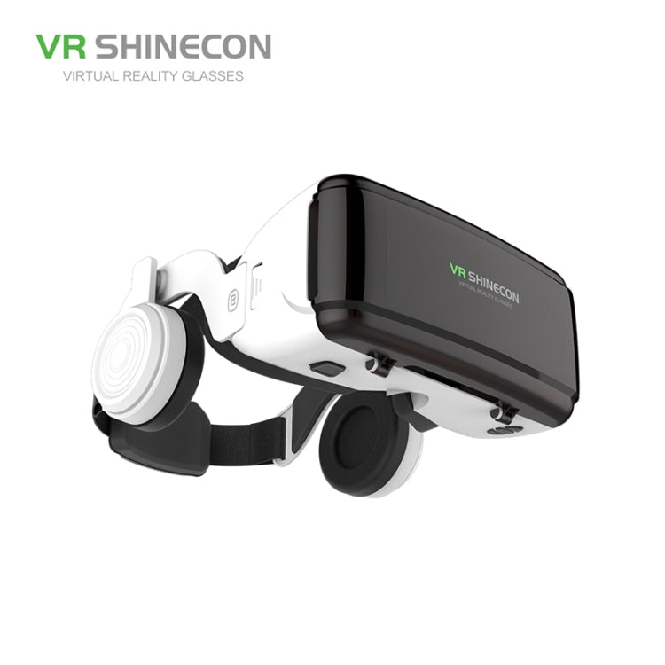 نظارات فيديو ثلاثية الأبعاد للواقع الافتراضي VR SHINECON G06E مناسبة لهواتف ذكية من 4.7 إلى 6.1 بوصة مع سماعة رأس، G06E