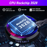 صندوق تلفاز ذكي H96 Max 8K Ultra HD بنظام أندرويد 13.0 مشغل وسائط مع جهاز تحكم عن بعد، رباعي النواة RK3528، 4GB+64GB، 4GB+64GB