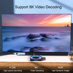 صندوق تلفاز ذكي أكريليك X88 Pro 13 8K ألترا HD أندرويد 13.0 مع جهاز تحكم عن بعد، RK3528 رباعي النواة، 4G+32GB، 4G+32GB