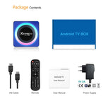 صندوق تلفاز ذكي أكريليك X88 Pro 13 8K ألترا HD أندرويد 13.0 مع جهاز تحكم عن بعد، RK3528 رباعي النواة، 4G+64GB، 4G+64GB
