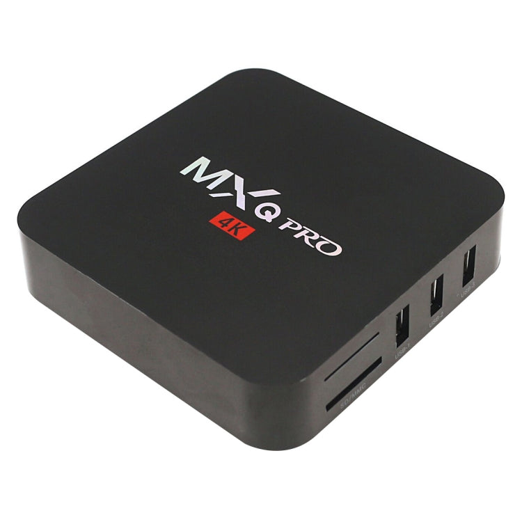 صندوق تلفاز ذكي MXQ PROi بدقة 1080P و4K مع جهاز تحكم عن بعد، أندرويد 7.1، رباعي النواة S905W Cortex-A53 بسرعة تصل إلى 2 جيجاهرتز، ذاكرة وصول عشوائي: 2 جيجابايت، ذاكرة تخزين داخلية: 16 جيجابايت، يدعم واي فاي، قابس بريطاني، 2GB+16GB، قابس بريطاني
