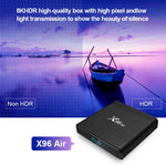 صندوق تلفاز ذكي X96 Air 8K بنظام أندرويد 9.0 مشغل وسائط مع جهاز تحكم عن بعد، رباعي النواة Amlogic S905X3، ذاكرة وصول عشوائي: 4 جيجابايت، ذاكرة تخزين داخلية: 32 جيجابايت، واي فاي مزدوج النطاق، بلوتوث، قابس أسترالي، 4GB+32GB
