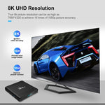 صندوق تلفاز ذكي X96 Air 8K بنظام أندرويد 9.0 مشغل وسائط مع جهاز تحكم عن بعد، رباعي النواة Amlogic S905X3، ذاكرة وصول عشوائي: 4 جيجابايت، ذاكرة تخزين داخلية: 32 جيجابايت، واي فاي مزدوج النطاق، بلوتوث، قابس أسترالي، 4GB+32GB