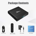 صندوق تلفاز ذكي X96 Air 8K بنظام أندرويد 9.0 مشغل وسائط مع جهاز تحكم عن بعد، رباعي النواة Amlogic S905X3، ذاكرة وصول عشوائي: 4 جيجابايت، ذاكرة تخزين داخلية: 64 جيجابايت، واي فاي مزدوج النطاق، بلوتوث، قابس أسترالي، 4GB+64GB