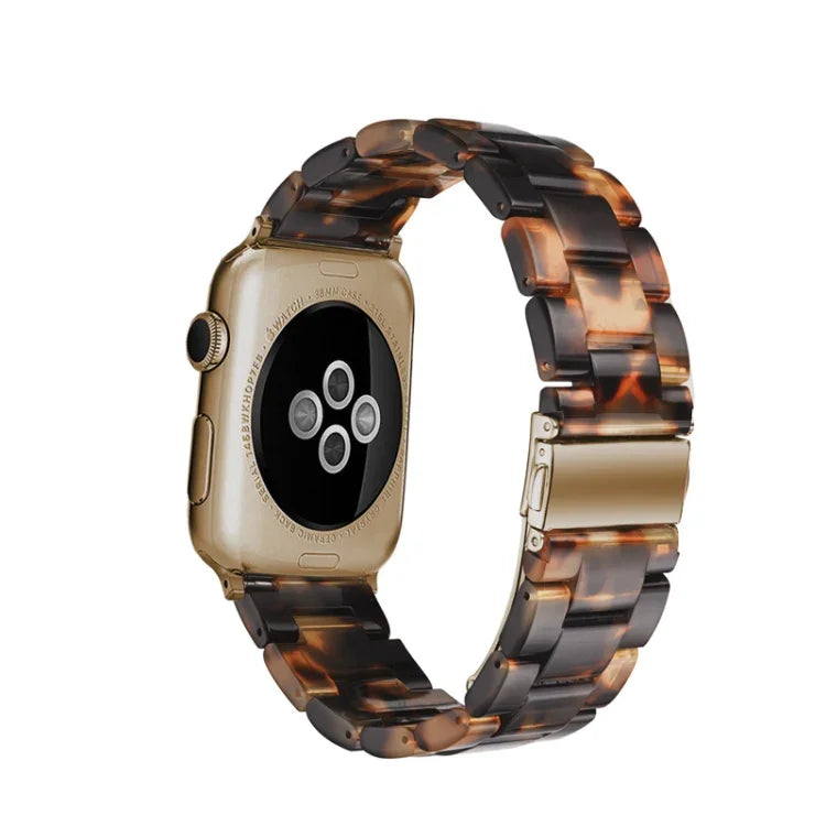سوار ساعة بسيط من الراتينج للأزياء، لسلسلة Apple Watch 4 مقاس 44مم وسلسلة 3 و2 و1 مقاس 42مم، لسلسلة Apple Watch 4 مقاس 40مم وسلسلة 3 و2 و1 مقاس 38مم، لسلسلة Apple Watch 4 مقاس 44مم وسلسلة 3 و2 و1 مقاس 42مم وسلسلة 3 و2 و1 مقاس 42مم