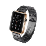 سوار ساعة بسيط من الراتينج للأزياء، لسلسلة Apple Watch 4 مقاس 44مم وسلسلة 3 و2 و1 مقاس 42مم، لسلسلة Apple Watch 4 مقاس 40مم وسلسلة 3 و2 و1 مقاس 38مم، لسلسلة Apple Watch 4 مقاس 44مم وسلسلة 3 و2 و1 مقاس 42مم وسلسلة 3 و2 و1 مقاس 42مم