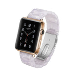 سوار ساعة بسيط من الراتينج للأزياء، لسلسلة Apple Watch 4 مقاس 44مم وسلسلة 3 و2 و1 مقاس 42مم، لسلسلة Apple Watch 4 مقاس 40مم وسلسلة 3 و2 و1 مقاس 38مم، لسلسلة Apple Watch 4 مقاس 44مم وسلسلة 3 و2 و1 مقاس 42مم وسلسلة 3 و2 و1 مقاس 42مم