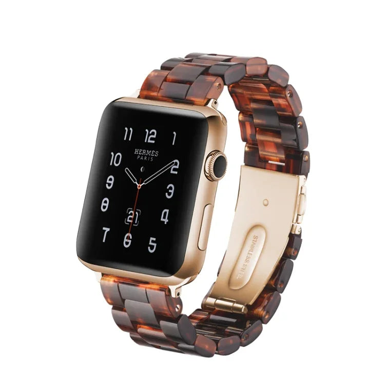 سوار ساعة بسيط من الراتينج للأزياء، لسلسلة Apple Watch 4 مقاس 44مم وسلسلة 3 و2 و1 مقاس 42مم، لسلسلة Apple Watch 4 مقاس 40مم وسلسلة 3 و2 و1 مقاس 38مم، لسلسلة Apple Watch 4 مقاس 44مم وسلسلة 3 و2 و1 مقاس 42مم وسلسلة 3 و2 و1 مقاس 42مم
