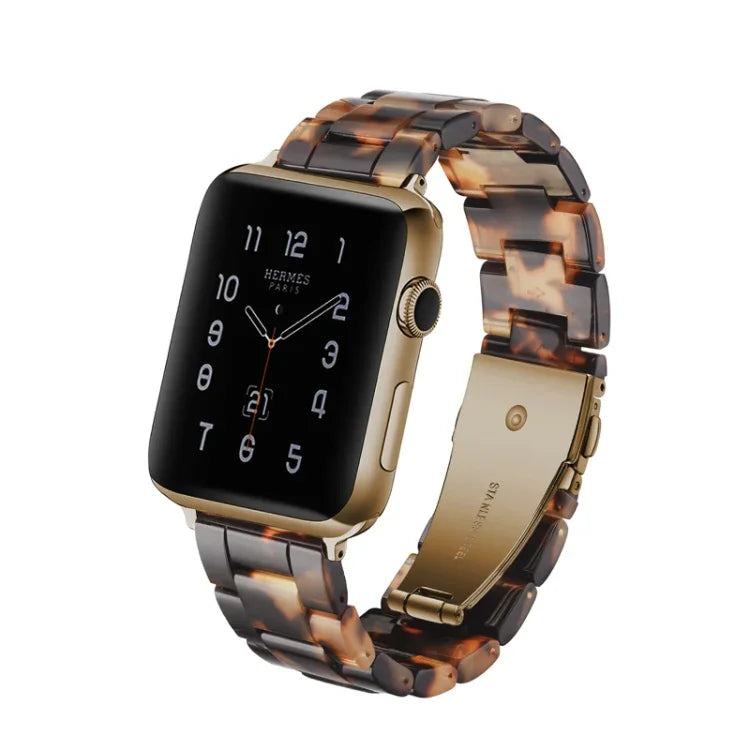 سوار ساعة بسيط من الراتينج للأزياء، لسلسلة Apple Watch 4 مقاس 44مم وسلسلة 3 و2 و1 مقاس 42مم، لسلسلة Apple Watch 4 مقاس 40مم وسلسلة 3 و2 و1 مقاس 38مم، لسلسلة Apple Watch 4 مقاس 44مم وسلسلة 3 و2 و1 مقاس 42مم وسلسلة 3 و2 و1 مقاس 42مم