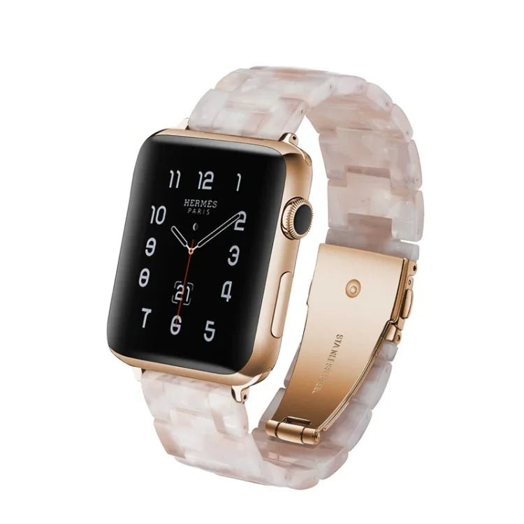 سوار ساعة بسيط من الراتينج للأزياء، لسلسلة Apple Watch 4 مقاس 44مم وسلسلة 3 و2 و1 مقاس 42مم، لسلسلة Apple Watch 4 مقاس 40مم وسلسلة 3 و2 و1 مقاس 38مم، لسلسلة Apple Watch 4 مقاس 44مم وسلسلة 3 و2 و1 مقاس 42مم وسلسلة 3 و2 و1 مقاس 42مم