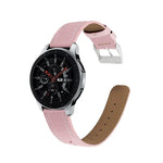 حزام بديل من الجلد الطبيعي بذيل دائري لساعات سامسونج جالاكسي ووتش أكتيف / أكتيف 2 40مم / أكتيف 2 44مم، لسامسونج جالاكسي ووتش أكتيف