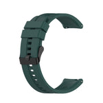 For Huawei Watch GT 2 42mm Silicone Replacement Wrist Strap Watchband, with Black Buckle, with Silver Buckle