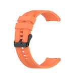 For Huawei Watch GT 2 46mm Silicone Replacement Wrist Strap Watchband, with Black Buckle, with Silver Buckle