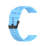 For Huawei Watch GT 2 46mm Silicone Replacement Wrist Strap Watchband, with Black Buckle, with Silver Buckle