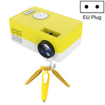 جهاز عرض LED منزلي صغير J15 بدقة 1920x1080P مع حامل ثلاثي القوائم، دعم AV / HDMI x 1 / USB x 1 / TF x 1، قابس الاتحاد الأوروبي، قابس الولايات المتحدة، قابس المملكة المتحدة، قابس أستراليا