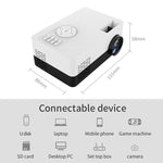 جهاز عرض LED منزلي صغير J15 بدقة 1920x1080P مع حامل ثلاثي القوائم، دعم AV / HDMI x 1 / USB x 1 / TF x 1، قابس الاتحاد الأوروبي، قابس الولايات المتحدة، قابس المملكة المتحدة، قابس أستراليا