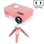 جهاز عرض LED منزلي صغير J15 بدقة 1920x1080P مع حامل ثلاثي القوائم، دعم AV / HDMI x 1 / USB x 1 / TF x 1، قابس الاتحاد الأوروبي، قابس الولايات المتحدة، قابس المملكة المتحدة، قابس أستراليا