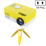 جهاز عرض LED منزلي صغير J15 بدقة 1920x1080P مع حامل ثلاثي القوائم، دعم AV / HDMI x 1 / USB x 1 / TF x 1، قابس الاتحاد الأوروبي، قابس الولايات المتحدة، قابس المملكة المتحدة، قابس أستراليا