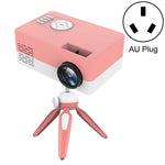 جهاز عرض LED منزلي صغير J15 بدقة 1920x1080P مع حامل ثلاثي القوائم، دعم AV / HDMI x 1 / USB x 1 / TF x 1، قابس الاتحاد الأوروبي، قابس الولايات المتحدة، قابس المملكة المتحدة، قابس أستراليا