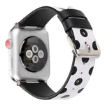 سلسلة أشرطة ساعة جلدية بديلة بنمط موجة الموضة لساعات Apple Watch Series 6 & SE & 5 & 4 مقاس 40مم / 3 & 2 & 1 مقاس 38مم، لساعات Apple Watch Series 8&7 مقاس 41مم / SE 2&6&SE&5&4 مقاس 40مم / 3&2&1 مقاس 38مم