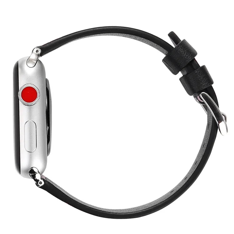 سلسلة أشرطة ساعة جلدية بديلة بنمط موجة الموضة لساعات Apple Watch Series 6 & SE & 5 & 4 مقاس 40مم / 3 & 2 & 1 مقاس 38مم، لساعات Apple Watch Series 8&7 مقاس 41مم / SE 2&6&SE&5&4 مقاس 40مم / 3&2&1 مقاس 38مم