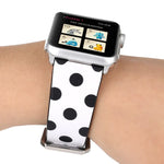 سلسلة أشرطة ساعة جلدية بديلة بنمط موجة الموضة لساعات Apple Watch Series 6 & SE & 5 & 4 مقاس 40مم / 3 & 2 & 1 مقاس 38مم، لساعات Apple Watch Series 8&7 مقاس 41مم / SE 2&6&SE&5&4 مقاس 40مم / 3&2&1 مقاس 38مم