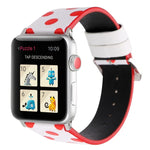 سلسلة أشرطة ساعة جلدية بديلة بنمط موجة الموضة لساعات Apple Watch Series 6 & SE & 5 & 4 مقاس 40مم / 3 & 2 & 1 مقاس 38مم، لساعات Apple Watch Series 8&7 مقاس 41مم / SE 2&6&SE&5&4 مقاس 40مم / 3&2&1 مقاس 38مم