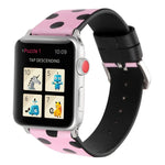 سلسلة أشرطة ساعة جلدية بديلة بنمط موجة الموضة لساعات Apple Watch Series 6 & SE & 5 & 4 مقاس 40مم / 3 & 2 & 1 مقاس 38مم، لساعات Apple Watch Series 8&7 مقاس 41مم / SE 2&6&SE&5&4 مقاس 40مم / 3&2&1 مقاس 38مم