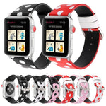 سلسلة أشرطة ساعة جلدية بديلة بنمط موجة الموضة لساعات Apple Watch Series 6 & SE & 5 & 4 مقاس 40مم / 3 & 2 & 1 مقاس 38مم، لساعات Apple Watch Series 8&7 مقاس 41مم / SE 2&6&SE&5&4 مقاس 40مم / 3&2&1 مقاس 38مم