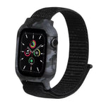 أشرطة ساعة بديلة من النايلون لساعات Apple Watch Series 6 & SE & 5 & 4 مقاس 40مم / 3 & 2 & 1 مقاس 38مم، لساعات Apple Watch Series 7 مقاس 41مم / 6 & SE & 5 & 4 مقاس 40مم / 3 & 2 & 1 مقاس 38مم