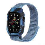 أشرطة ساعة بديلة من النايلون لساعات Apple Watch Series 6 & SE & 5 & 4 مقاس 40مم / 3 & 2 & 1 مقاس 38مم، لساعات Apple Watch Series 7 مقاس 41مم / 6 & SE & 5 & 4 مقاس 40مم / 3 & 2 & 1 مقاس 38مم