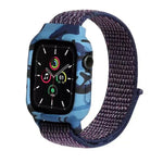 أشرطة ساعة بديلة من النايلون لساعات Apple Watch Series 6 & SE & 5 & 4 مقاس 40مم / 3 & 2 & 1 مقاس 38مم، لساعات Apple Watch Series 7 مقاس 41مم / 6 & SE & 5 & 4 مقاس 40مم / 3 & 2 & 1 مقاس 38مم