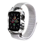 أشرطة ساعة بديلة من النايلون لساعات Apple Watch Series 6 & SE & 5 & 4 مقاس 40مم / 3 & 2 & 1 مقاس 38مم، لساعات Apple Watch Series 7 مقاس 41مم / 6 & SE & 5 & 4 مقاس 40مم / 3 & 2 & 1 مقاس 38مم