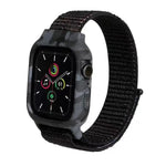 أشرطة ساعة بديلة من النايلون لساعات Apple Watch Series 6 & SE & 5 & 4 مقاس 40مم / 3 & 2 & 1 مقاس 38مم، لساعات Apple Watch Series 7 مقاس 41مم / 6 & SE & 5 & 4 مقاس 40مم / 3 & 2 & 1 مقاس 38مم