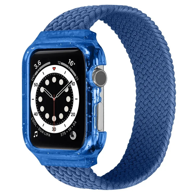 أشرطة ساعة بديلة منسوجة مع إطار لساعات Apple Watch Series 6 & SE & 5 & 4 مقاس 44مم / 3 & 2 & 1 مقاس 42مم، 128مم، 135مم، 140مم، 145مم، 150مم، 155مم، 160مم، 165مم