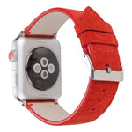 سوار ساعة من الجلد الطبيعي المطفأ لساعات Apple Watch Series 6 & SE & 5 & 4 مقاس 40مم / 3 & 2 & 1 مقاس 38مم، لساعات Apple Watch Series 7 مقاس 41مم / 6 & SE & 5 & 4 مقاس 40مم / 3 & 2 & 1 مقاس 38مم