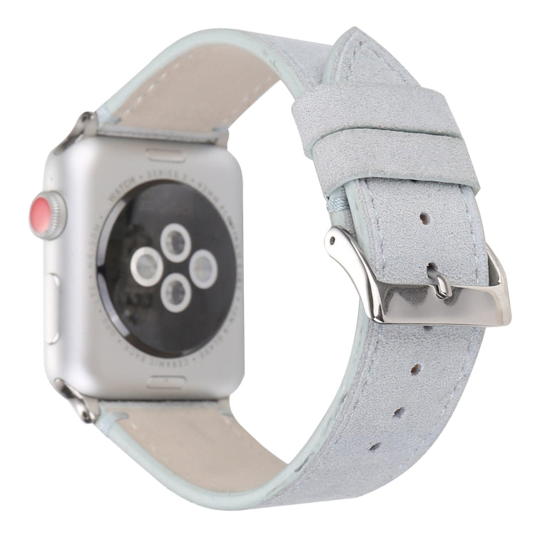 سوار ساعة من الجلد الطبيعي غير اللامع لسلسلة Apple Watch 6 و SE و 5 و 4 مقاس 44 مم / 3 و 2 و 1 مقاس 42 مم، لسلسلة Apple Watch 7 مقاس 45 مم / 6 و SE و 5 و 4 مقاس 44 مم / 3 و 2 و 1 مقاس 42 مم
