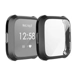 غطاء حماية مطلي كامل من TPU لساعة Fitbit Versa Lite الذكية