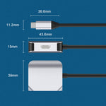 محول HW-6002 2 في 1 من Type-C / USB-C إلى HDMI + VGA، HW-6002