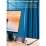 محول HW-6002 2 في 1 من Type-C / USB-C إلى HDMI + VGA، HW-6002
