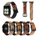 سوار ساعة من جلد البقر الطبيعي بطبقة رأسية عتيقة لسلسلة Apple Watch 6 و SE و 5 و 4 مقاس 44 مم / 3 و 2 و 1 مقاس 42 مم، لسلسلة Apple Watch 7 مقاس 45 مم / 6 و SE و 5 و 4 مقاس 44 مم / 3 و 2 و 1 مقاس 42 مم