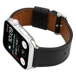 سوار جلد طبيعي بنمط إبزيم عصري، لسلسلة Apple Watch 7 مقاس 41مم / 6 وSE و5 و4 مقاس 40مم / 3 و2 و1 مقاس 38مم، لسلسلة Apple Watch 7 مقاس 45مم / 6 وSE و5 و4 مقاس 44مم / 3 و2 و1 مقاس 42مم