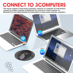 فأرة ألعاب لاسلكية HXSJ T90 بإضاءة RGB وثلاثة أوضاع
