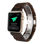سوار معصم بديل من الخشب، لسلسلة Apple Watch 7 مقاس 41 مم / و 6 و SE و 5 و 4 مقاس 40 مم، لسلسلة Apple Watch 7 مقاس 45 مم / و 6 و SE و 5 و 4 مقاس 44 مم