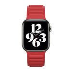 سوار ساعة بسلسلة مغناطيسية من السيليكون لسلسلة Apple Watch 6 و SE و 5 و 4 مقاس 44مم / 3 و 2 و 1 مقاس 42مم، لسلسلة Apple Watch 7 مقاس 45مم / 6 و SE و 5 و 4 مقاس 44مم / 3 و 2 و 1 مقاس 42مم