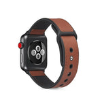 سوار ساعة من جلد TPU ملصوق لسلسلة Apple Watch 6 و SE و 5 و 4 مقاس 40مم / 3 و 2 و 1 مقاس 38مم