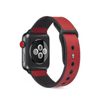 سوار ساعة من جلد TPU ملصوق لسلسلة Apple Watch 6 و SE و 5 و 4 مقاس 40مم / 3 و 2 و 1 مقاس 38مم