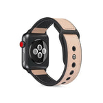 سوار ساعة من جلد TPU ملصوق لسلسلة Apple Watch 6 و SE و 5 و 4 مقاس 44مم / 3 و 2 و 1 مقاس 42مم