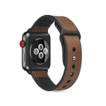 سوار ساعة من جلد TPU ملصوق لسلسلة Apple Watch 6 و SE و 5 و 4 مقاس 44مم / 3 و 2 و 1 مقاس 42مم