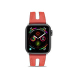 سوار ساعة من جلد عالي الجودة لسلسلة Apple Watch 6 و SE و 5 و 4 بمقاس 40مم / 3 و 2 و 1 بمقاس 38مم